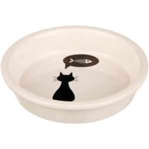 TRIXIE ΠΙΑΤΟ ΚΕΡΑΜΙΚΟ ΓΑΤΑΣ ΛΕΥΚΟ 250ML/13CM