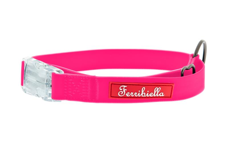 FERRIBIELLA COLLAR FUN FLAT 30-50CM/20MM PINK