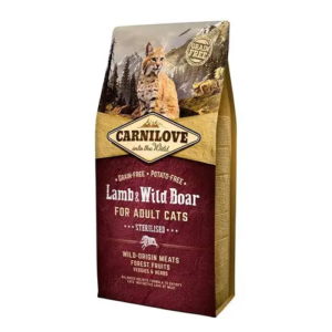 Carnilove Cat Sterilised Lamb & Wild Boar 6Kg