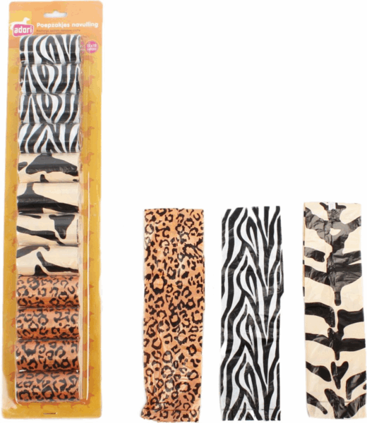 Papillon Degredable Poop Bags Safari (12Pcs)